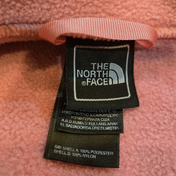 North Face Pink Full Zip Fleece Jacket XL (18) Girls AQGG F10 Explorers Gear - Picture 6 of 7